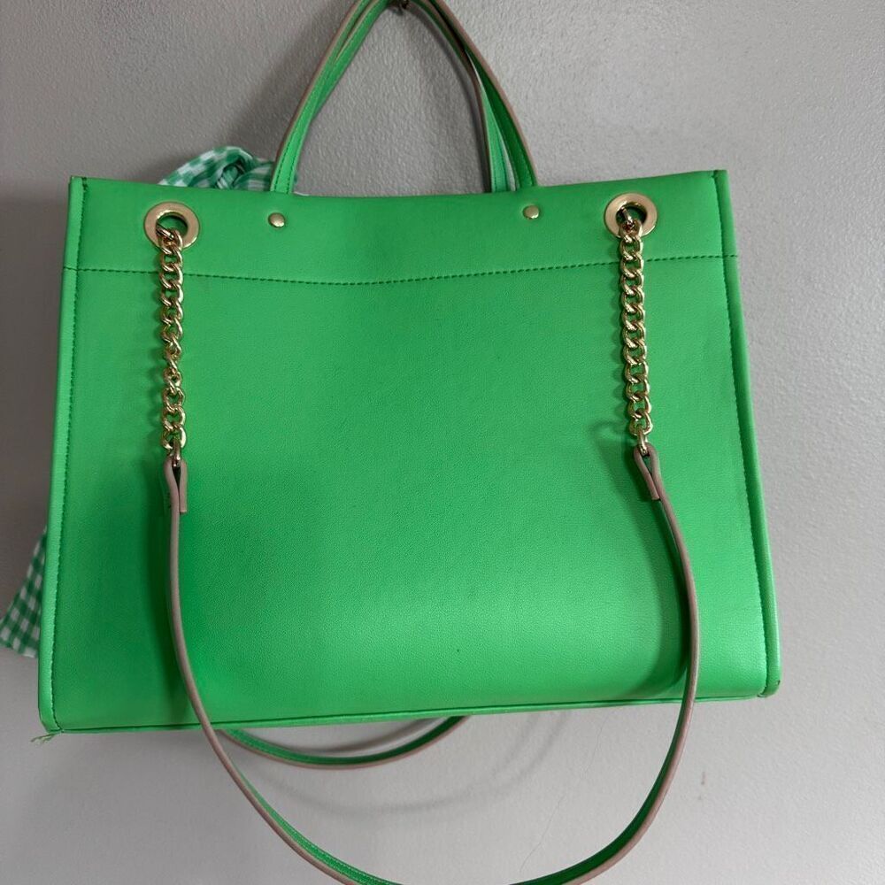 Nanette Lepore Camille triple section tote in green - Picture 2 of 8